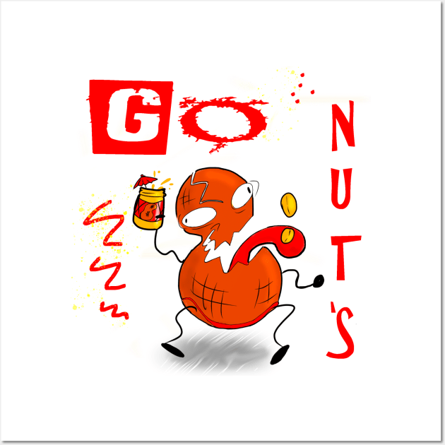 GO NUTS! Wall Art by madtownstudio3000